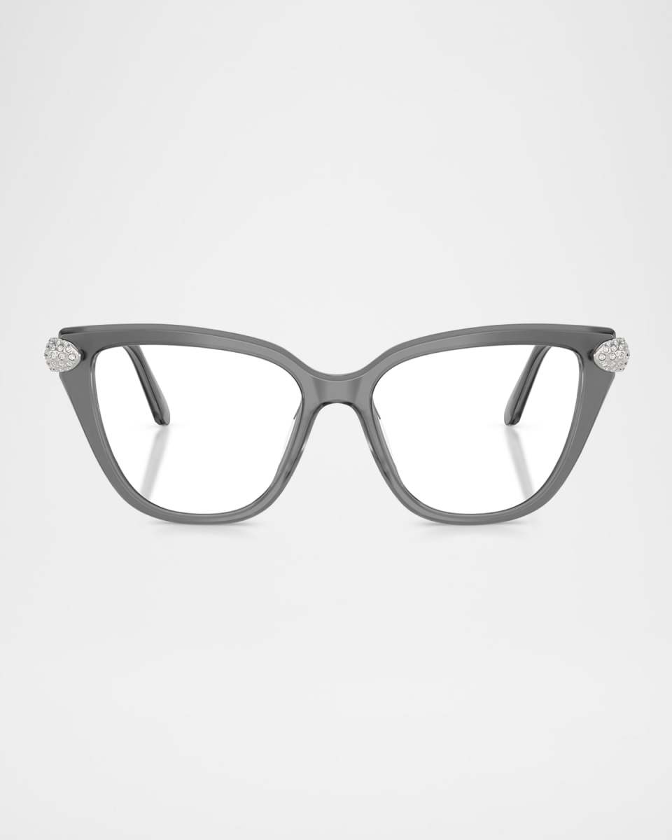 SK2045 Crystal Cat-Eye Acetate Optical Frames